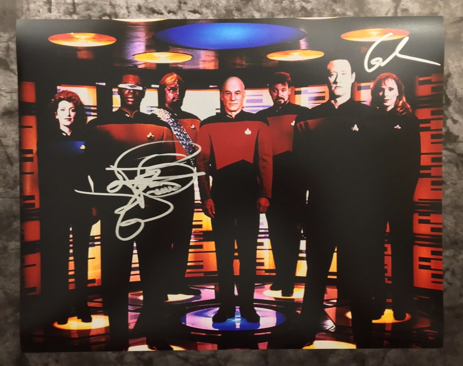 GFA Gates McFadden & LeVar Burton * STAR TREK * Cast Signed 11x14 Photo Poster painting S1 COA