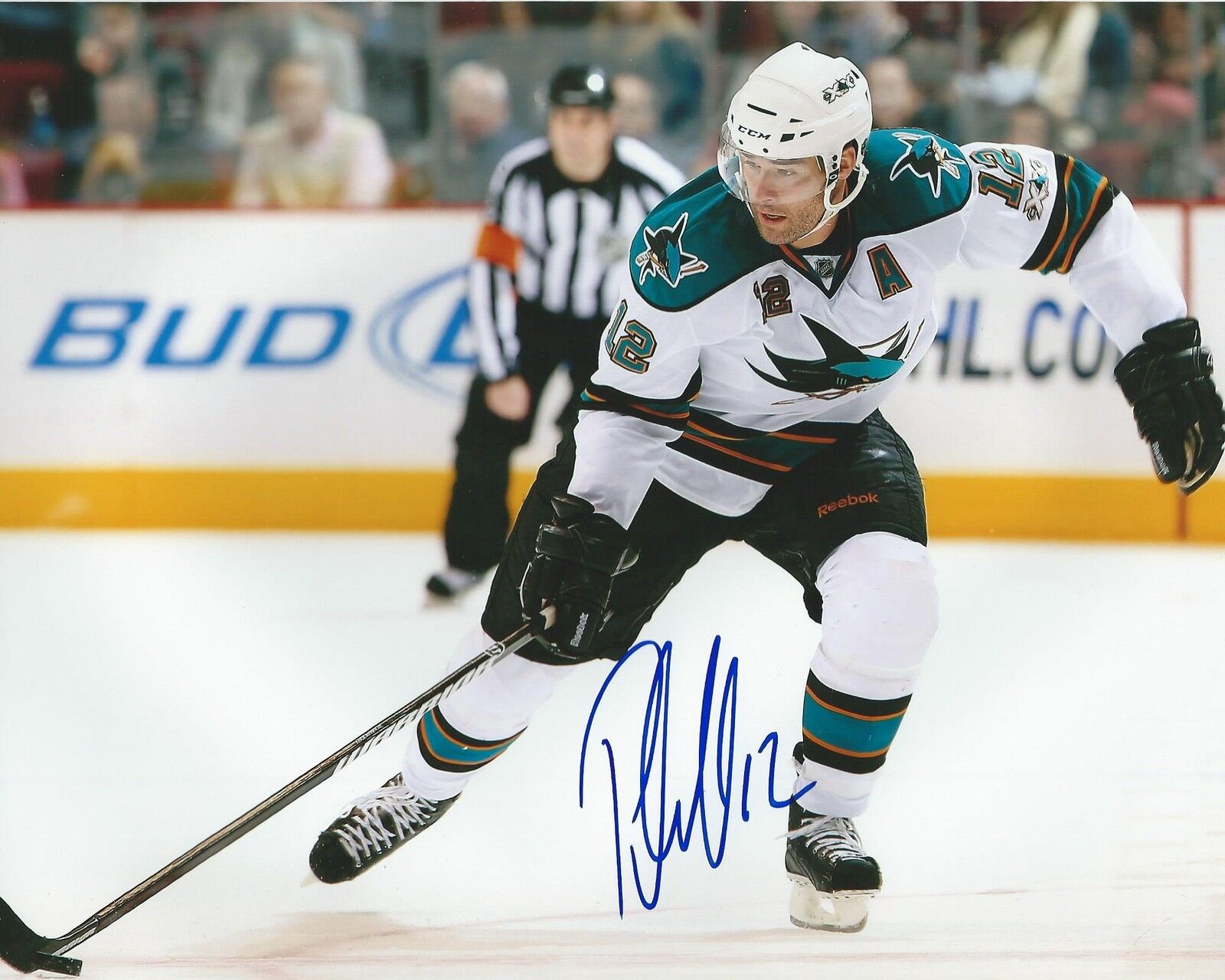 **GFA San Jose Sharks *PATRICK MARLEAU* Signed 8x10 Photo Poster painting AD1 COA**