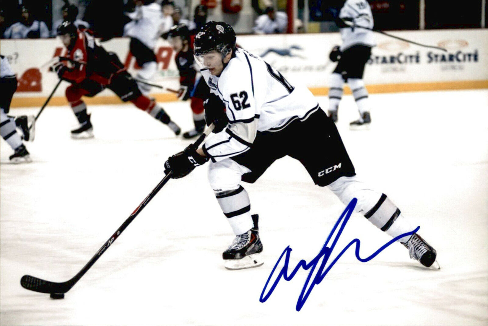 Alexis Pepin SIGNED 4x6 Photo Poster painting GATINEAU OLYMPIQUES / COLORADO AVALANCHE