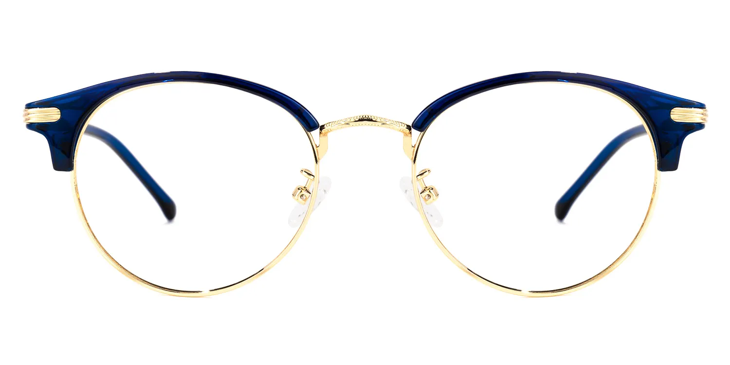 Alyssa Dunkelblau Rund Brille Dunkelblau