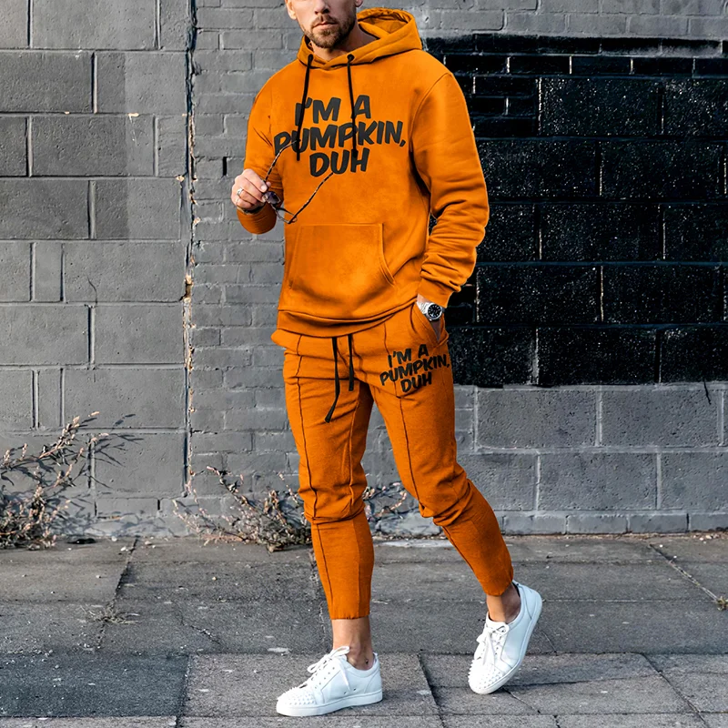 I'M Pumpkin Duh Tracksuit Two Piece Set