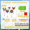 5Pcs DIY Diamond Painting Wind Chimes Crystal Window Suncatcher Craft Set Birthday Gifts Home Garden Decor