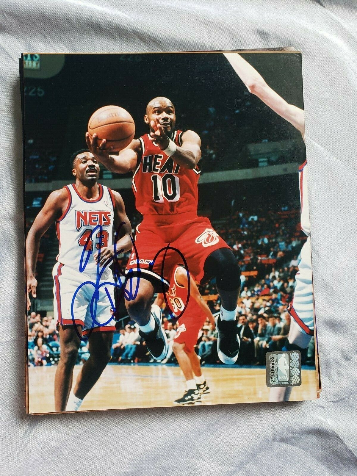 TIM HARDAWAY MIAMI HEAT SIGNED AUTOGRAPHED Photo Poster painting FILE 8x10 COA BASKETBALL NBA