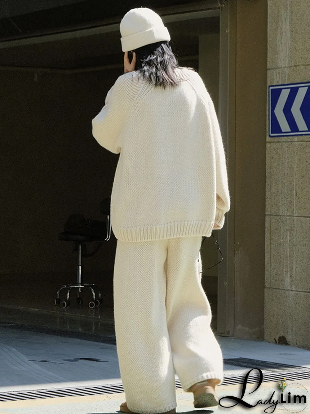 Casual Loose Wide Leg Solid Color Pants
