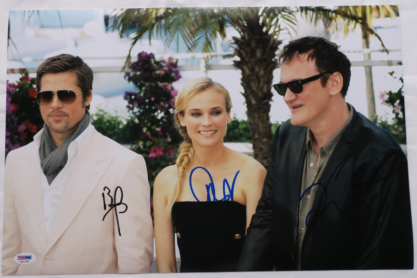 Pitt/Kruger/Tarantino Signed Authentic Autographed 12x18 Photo Poster painting PSA/DNA #AA01339