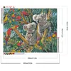 (Grande Taille) Koala et oiseau-plein diamant rond peinture-60 * 50cm