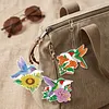12pcs Hummingbird Double-Sided DIY Diamond Painting Keychain Kit
