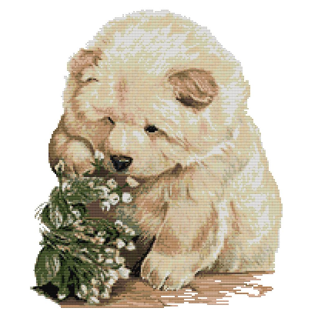 

Little Bear - 14CT Stamped Cross Stitch - 39x45cm, 501 Original