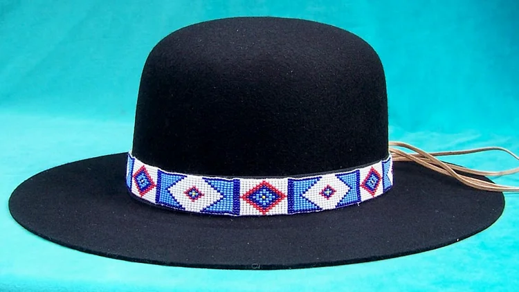 Billy 2024 Jack MOVIE REPLICA Handloomed Beaded Hatband (Narrow) - Continuous Circle