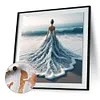 Beach Dress Girl-Paint by Numbers Acrylic Painting 40*40cm