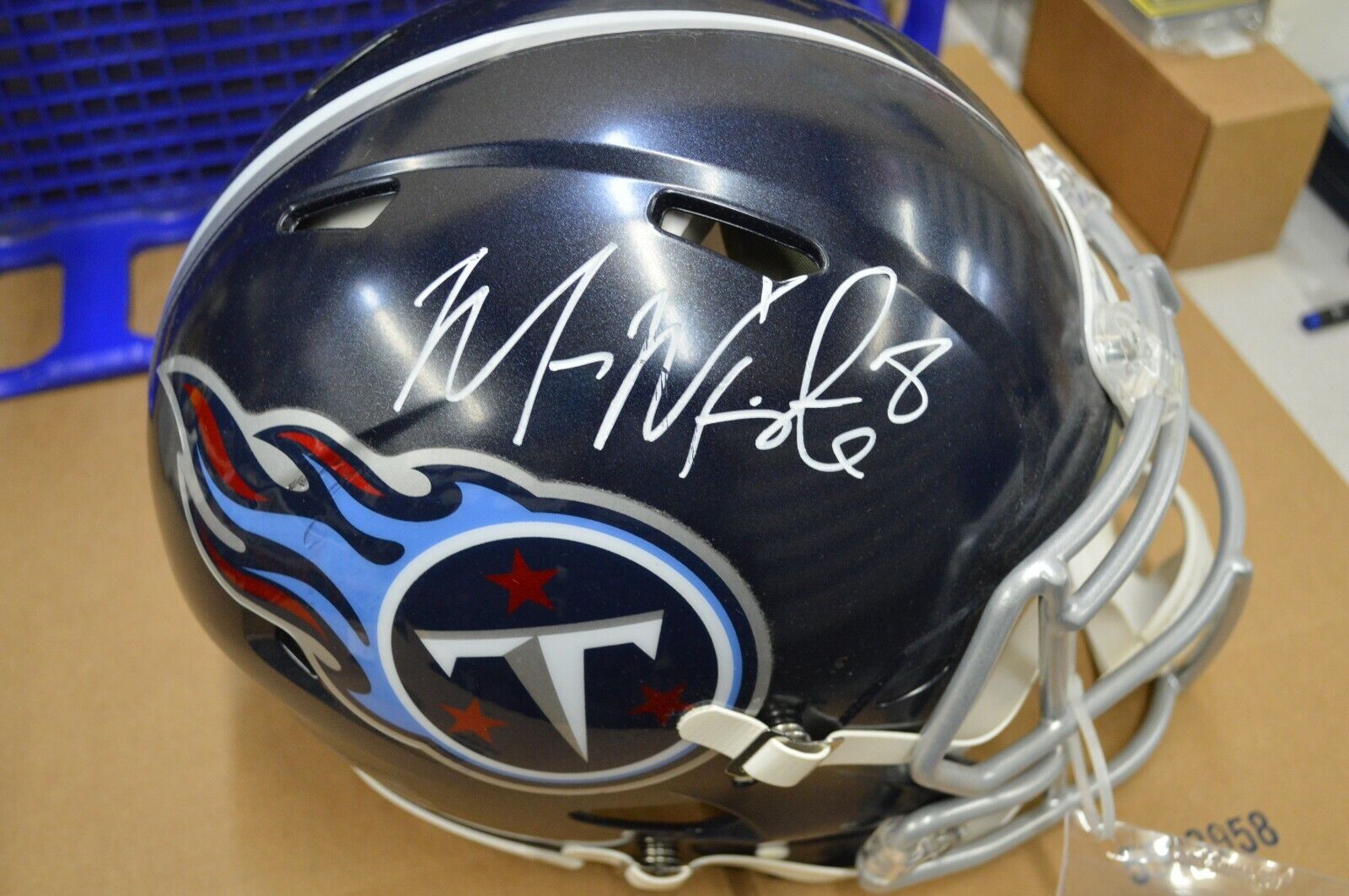 MARCUS MARIOTA AUTOGRAPH TITANS FULL SIZE Authentic HELMET