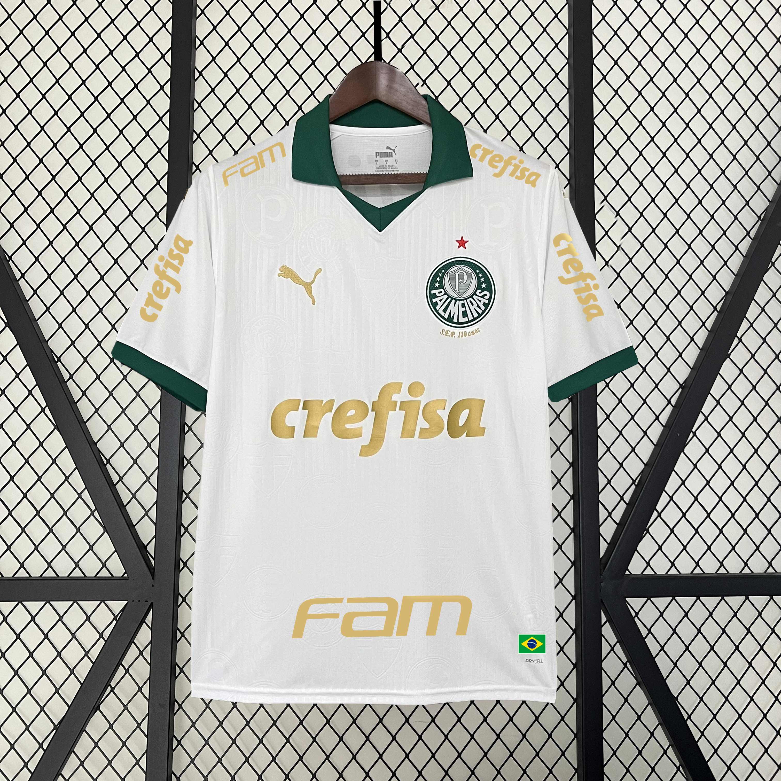Palmeiras maillot extérieur 2024 2025 Avec Sponsor Maillot De Fou, site maillot de foot pas cher