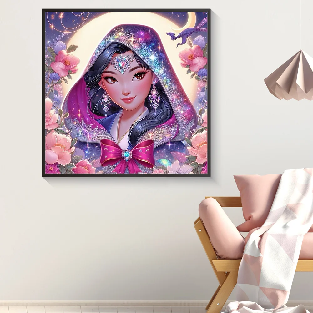 Diamond Painting - Full Round Drill - Princess Mulan(Canvas|40*40cm)