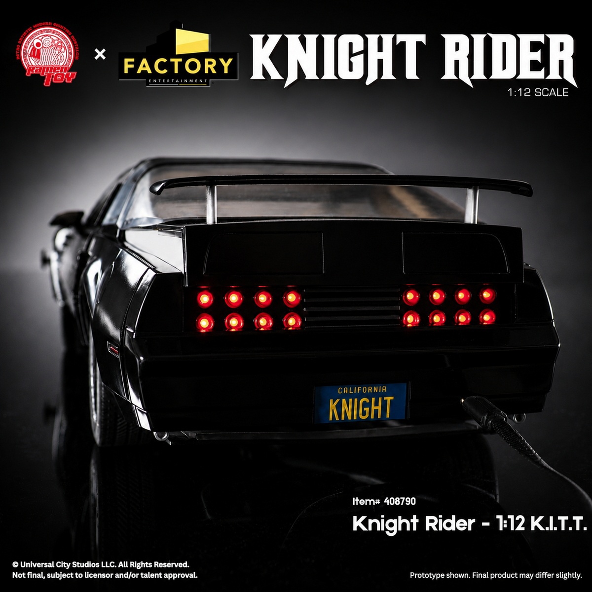 Ramen Toy - Knight Rider K.I.T.T. X Michael Knight 1/12 Scale Set