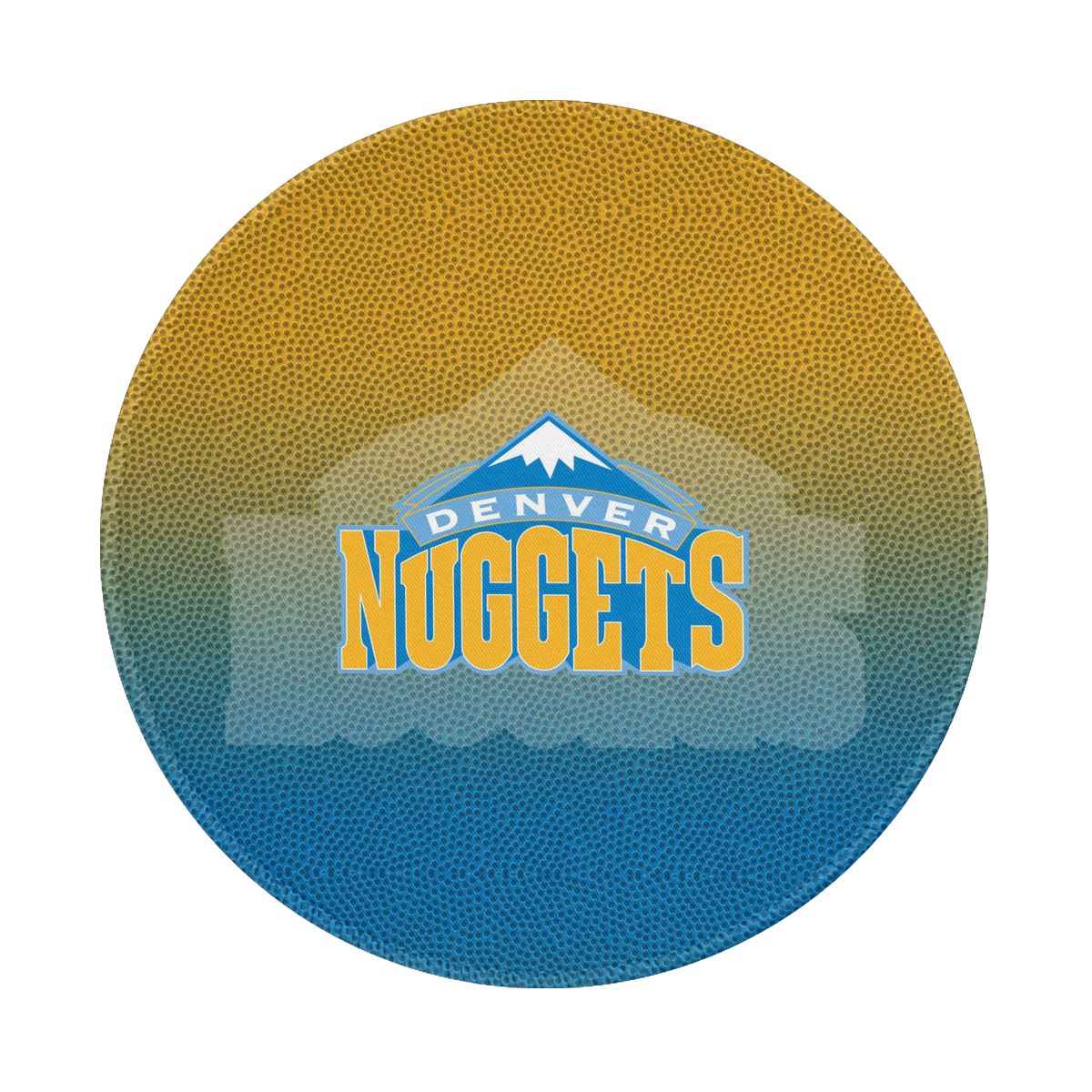 Denver Nuggets Gradient Round Non-Slip Thick Rubber Modern Gaming Mousepad