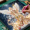DIY Special Shape Diamond Painting Pearl Art With Inner Frame Kit 25x25cm(Christmas Angel)