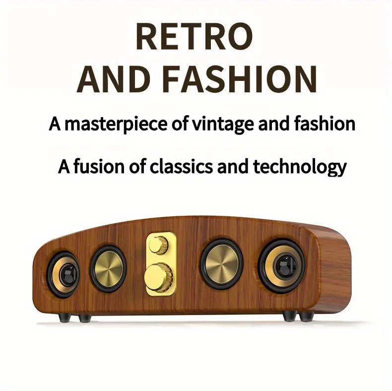 5 0 channel wireless speaker system with subwoofer wireless smart soundbar home theater stereo compatible with tv pc smartphone tablet ideal for parties gaming movies elegant wood grain portable design with low frequency type c and 5 watt and perfect gift for music lovers Product details 8