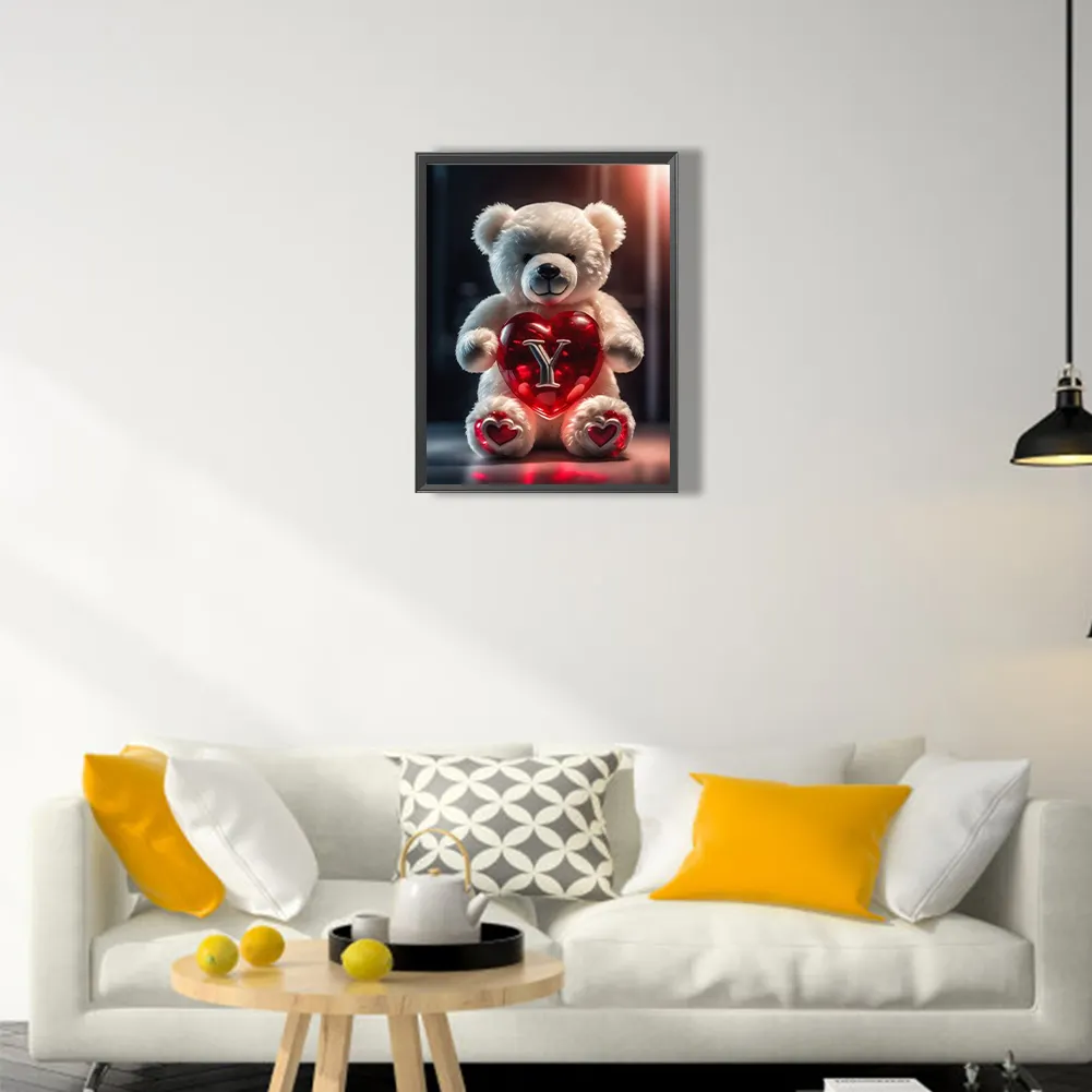 Diamond Painting - Full Square Drill - Bear Love Y(Canvas|35*45cm)