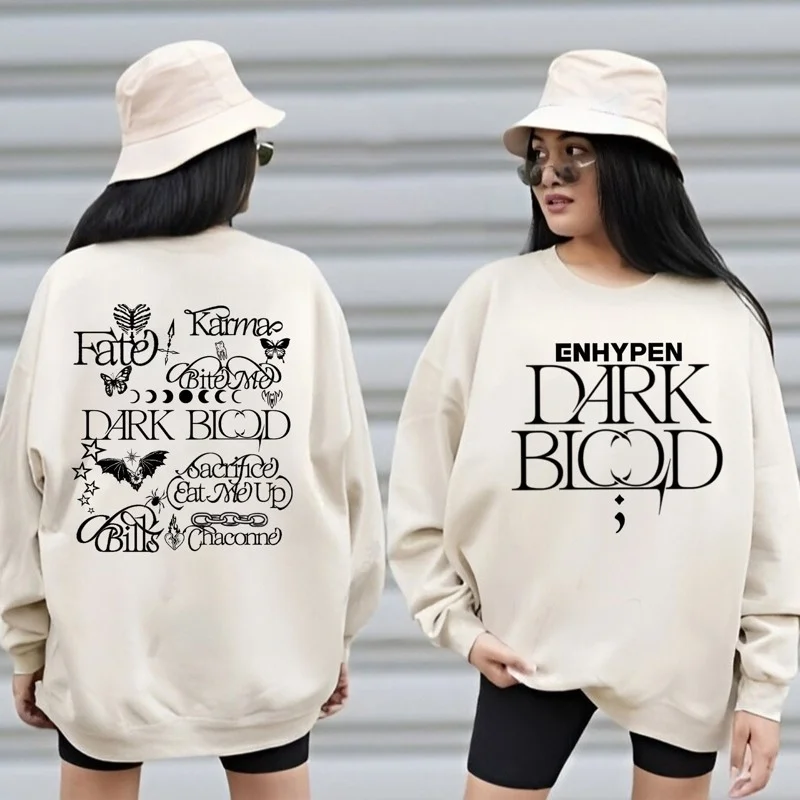 ENHYPEN Album DARK BLOOD Lyrics Hoodie