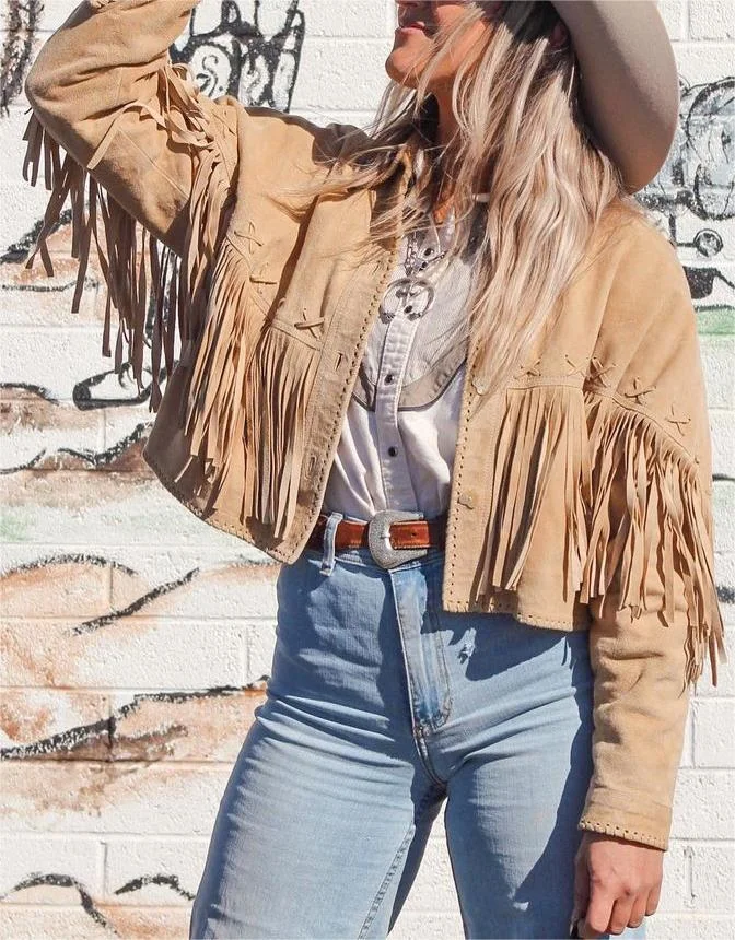 Vintage Fringed Cardigan Jacket