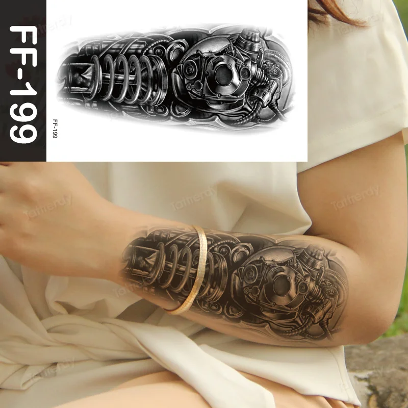 Sdrawing Animal Temporary Tattoo Sticker Black Lion King Wolf Tiger Men Body Art Painting Tattoo Fake Water Transfer Sexy Women