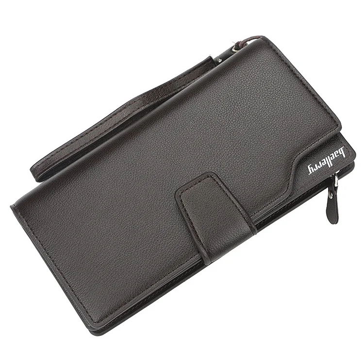 Men Long Wallet Clutch Bag Credit Card Holder Purses Carteira Masculina Carteras Billetera Hombre PU Leather Money_ viptrois