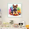 German Shepherd Playing Ball-11CT Stamped Cross Stitch 40*40cm/15.75*15.75in tapestrymarket