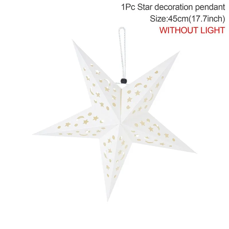 Eid Mubarak Hollow Out Star Hanging Pendant Ramadan Decorations For Home Islam Muslim Light Gifts Eid Al Adha DIY Birthday Party