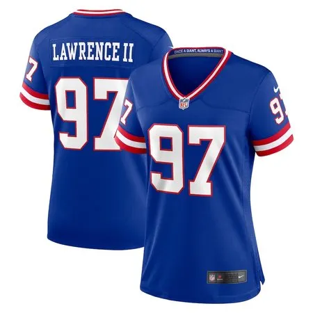Women's New York Giants #97 Dexter Lawrence  Century Royal Alternate Game Jersey