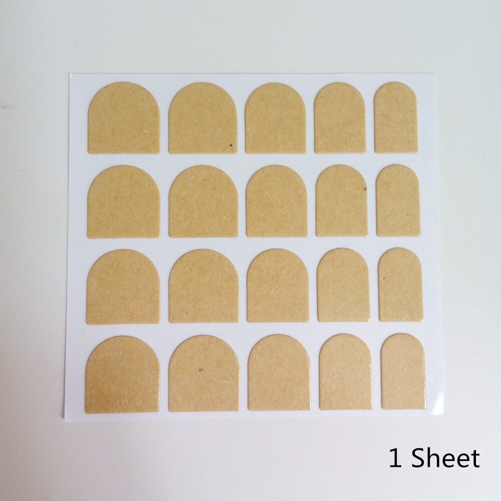 1/3/5/10/20 Sheets DIY Nail Art Double Sided Self Adhesive Sticker For Fake Nails Sticker Tape Glue Tool