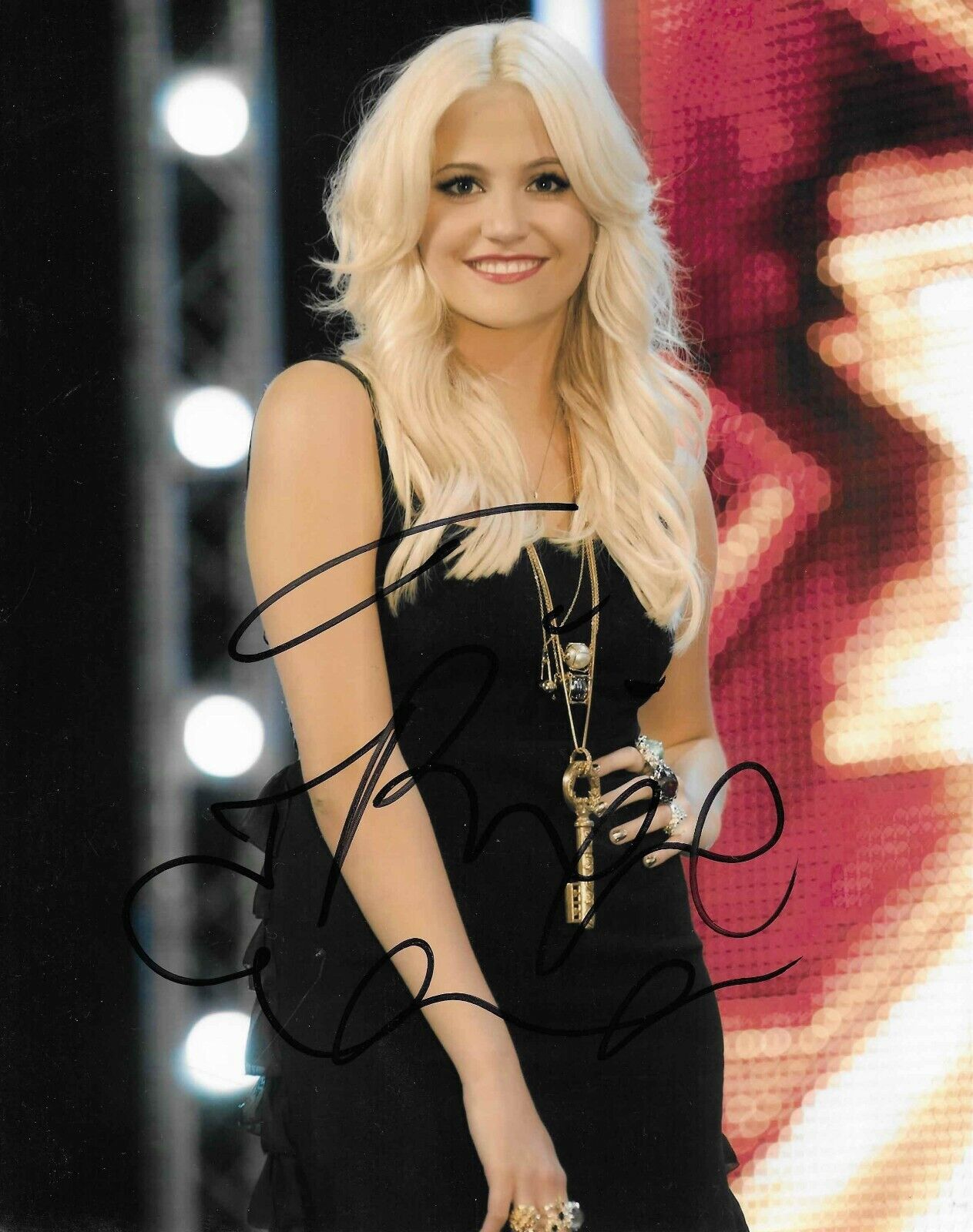 Pixie Lott autograph - signed x-factor Photo Poster painting