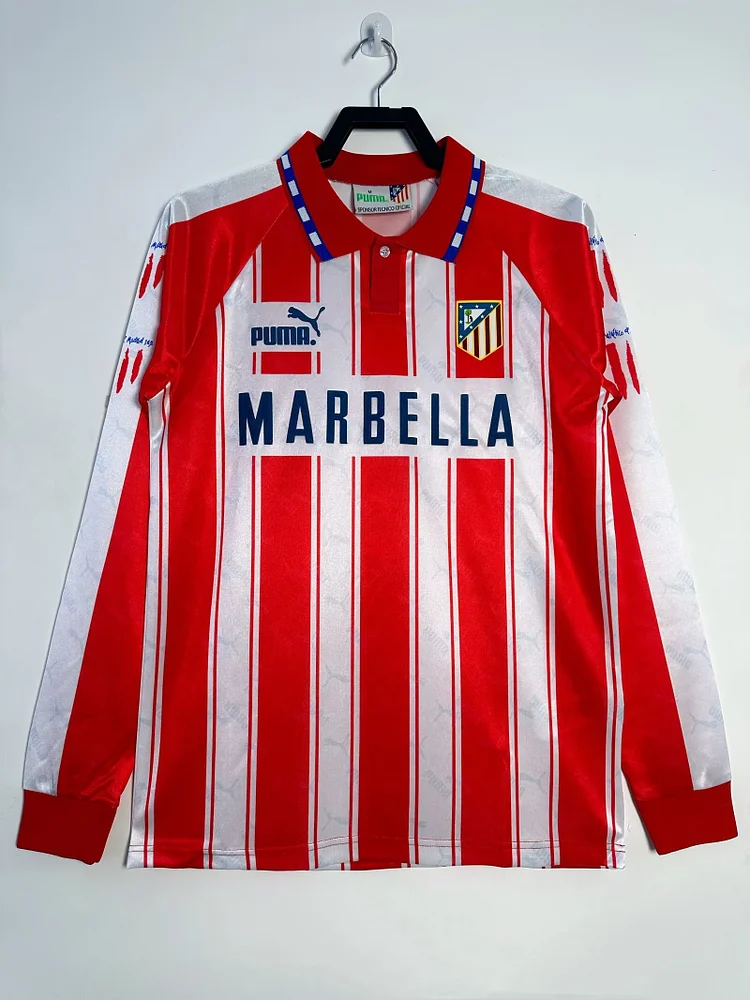 1994/95 Atl&eacute;tico Madrid Home Long Sleeve Shirt