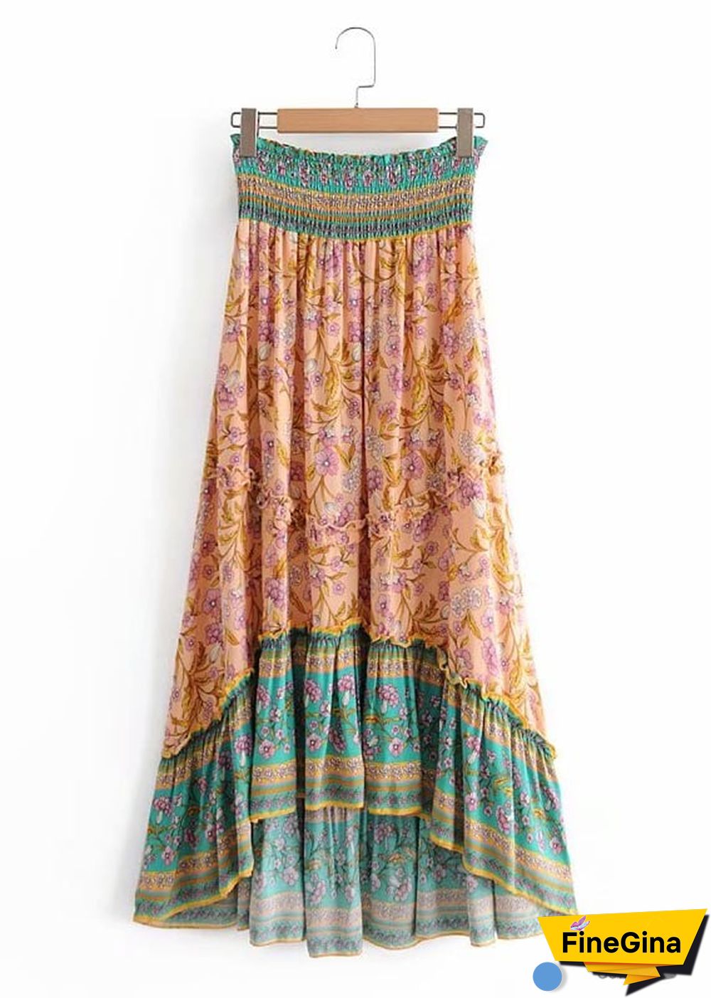 Boho Skirts in Rose Pink Aurelia For Women