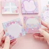 8PCS Cute Pink Purple 80 Pages Post-it Notes Portable Notebooks School Student Kids Cute Stationery Gift