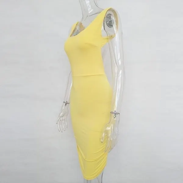 Sexy Backless Summer Dress Slim Short Pencil Bandage Club Party Casual Beach Mini Bodycon