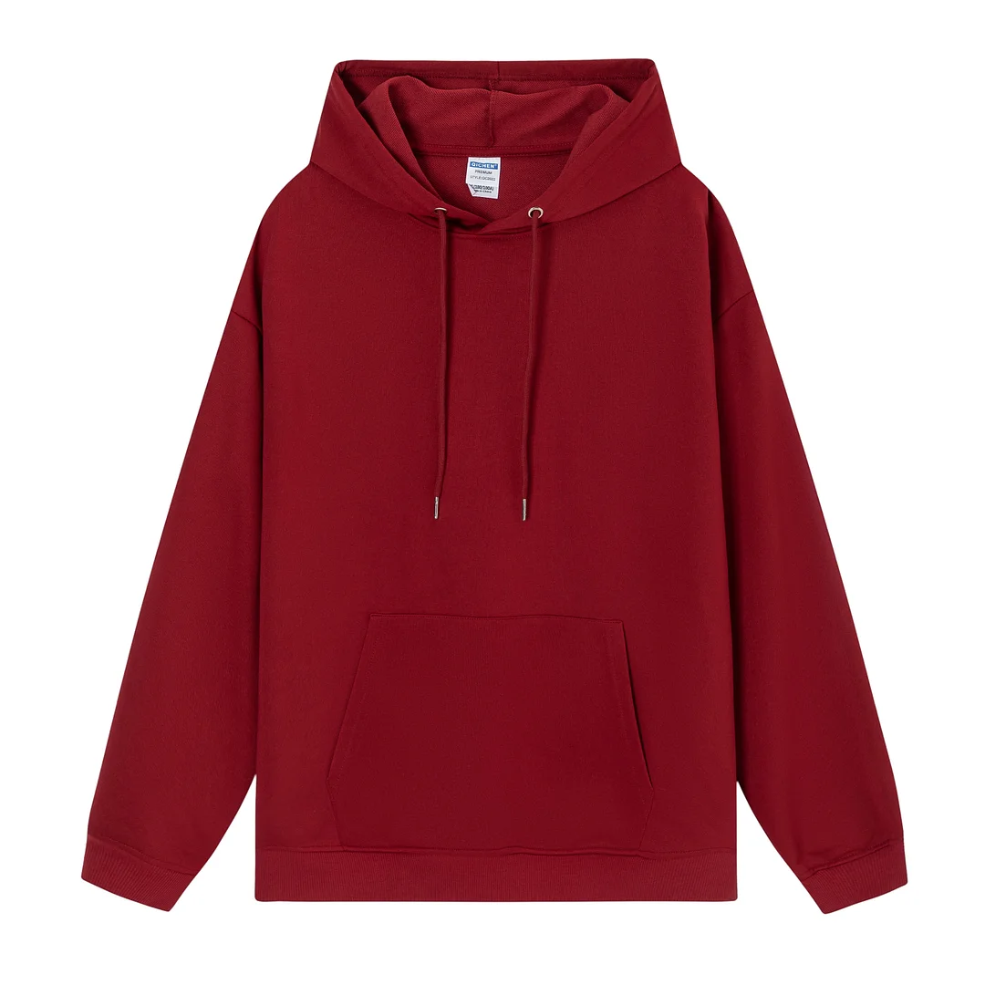 Men's Basic Claret Hoodie