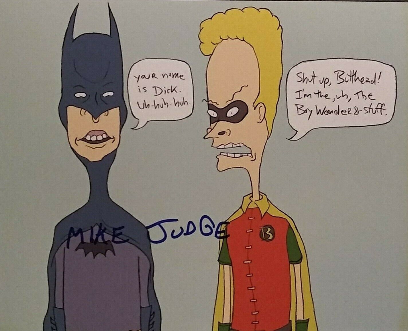 Mike Judge Beavis and Butthead signed 8x10