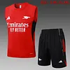 2025/2026 Arsenal Pre-Match Training Red Vest+Shorts Football1:1 Thai Quality