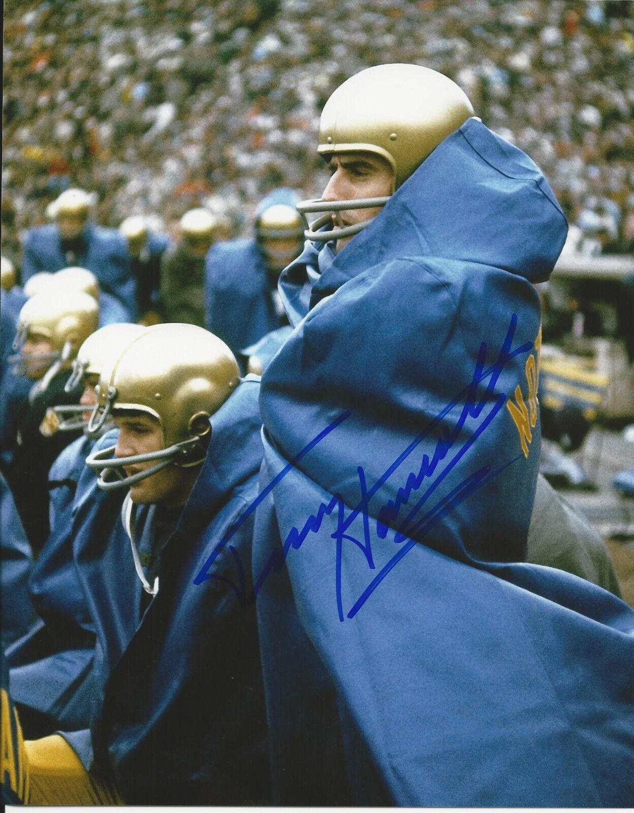 Autographed Terry Hanratty University of Notre Dame 8x10 Photo Poster painting - w/COA