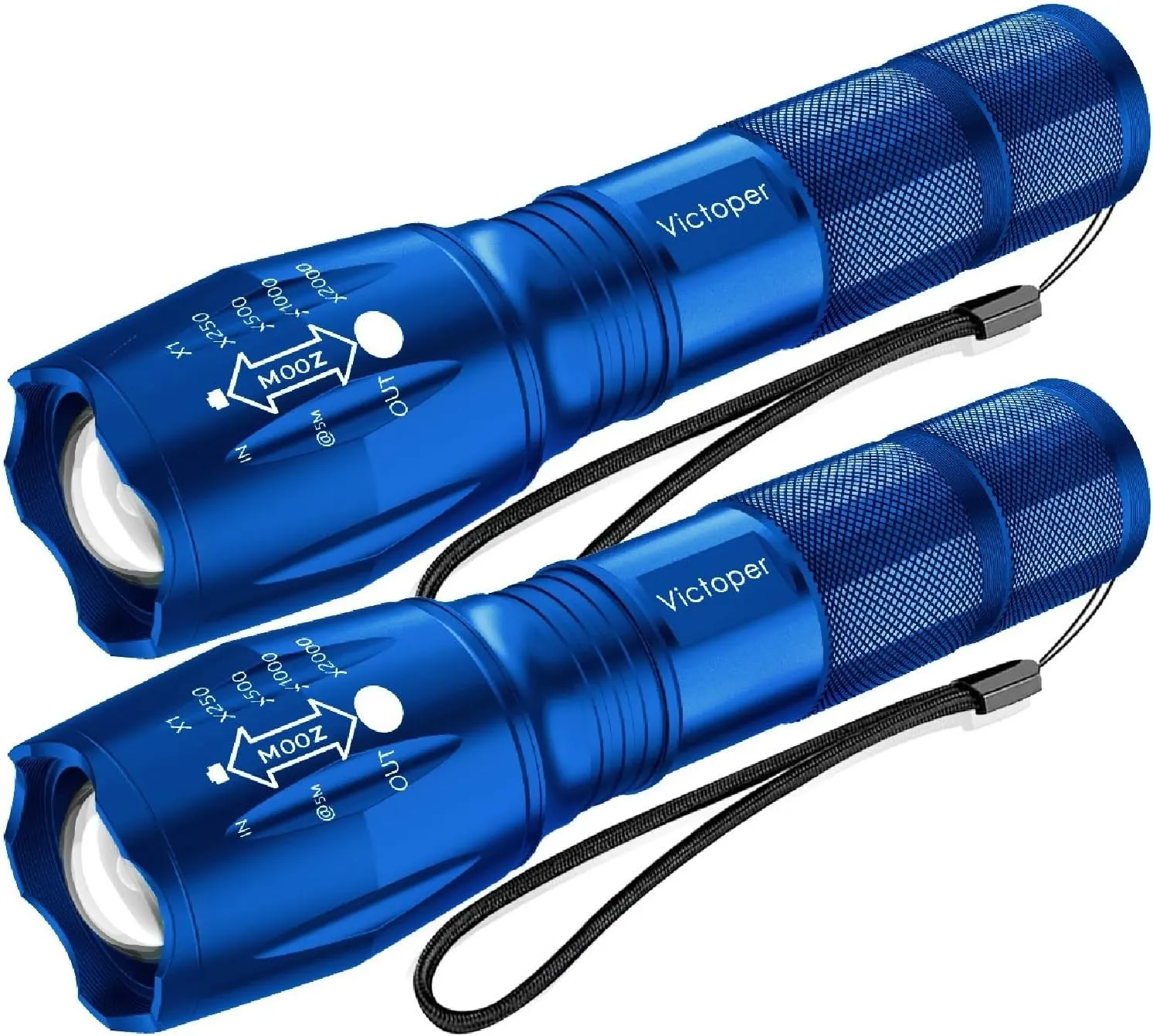 Victoper VT-FLV1000 2-Pack Tactical Flashlights-Victoper