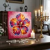 Kits d&rsquo;art en perles en diamants en fleurs en floraison pour adultes avec cadre