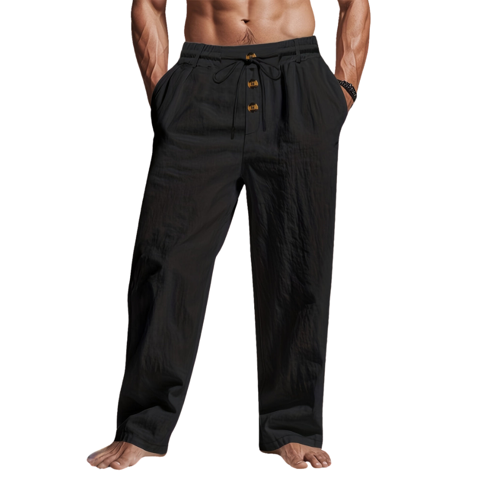 Linen Drawstring Pants