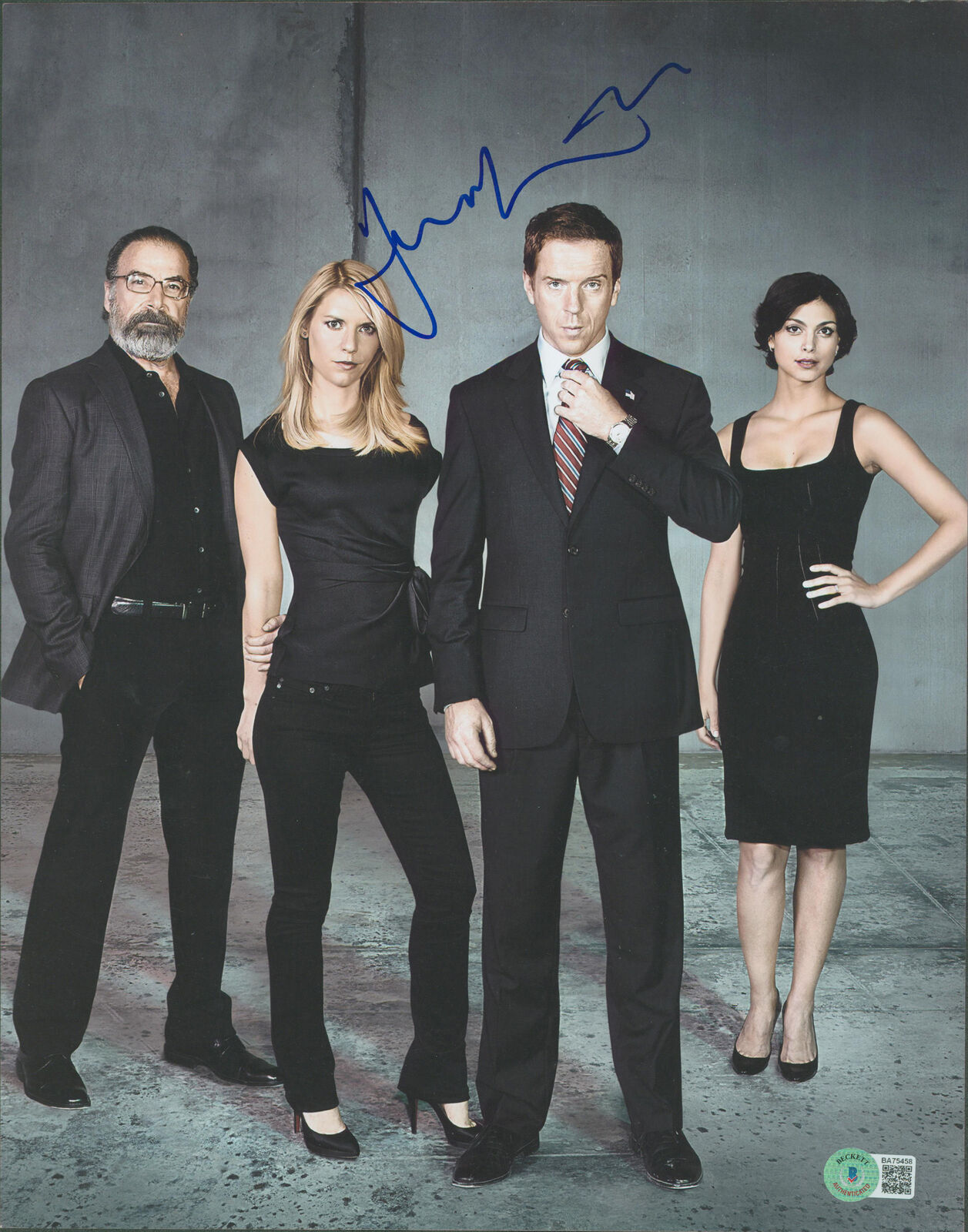 Damian Lewis Homeland Authentic Signed 11x14 Photo Poster painting Autographed BAS #BA75458