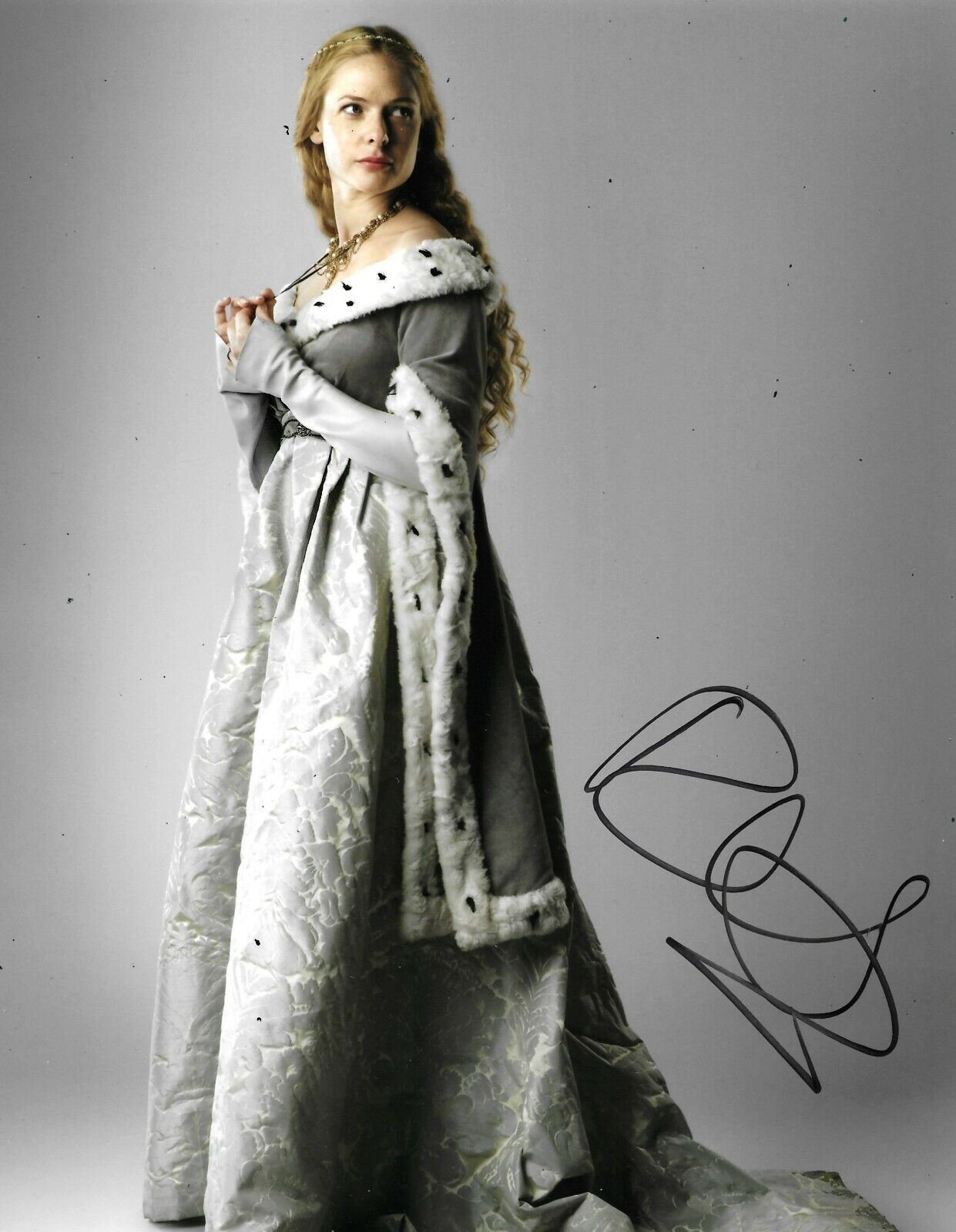 Rebecca Ferguson Signed The White Queen 10x8 Photo Poster painting AFTAL