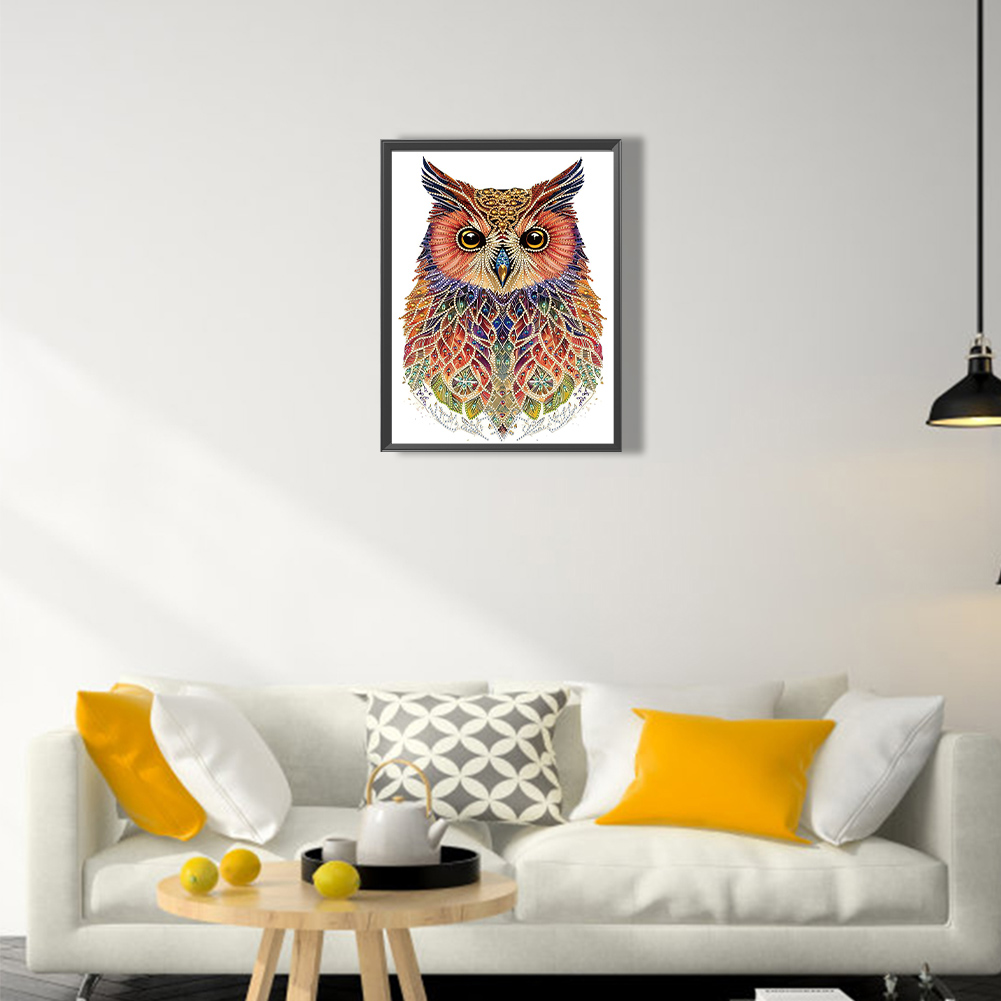 Diamond Painting - Special Shape - Owl(30*40cm)-909287.02