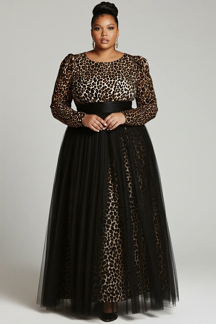 white christmas dresses Shirt Dress in Leopard Silk main image 1