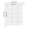 2pcs/5pcs set Large Diamond Painting Blank Canvas with Glue - Round/Square Blank Grid Canvas Empty for Customized Projects Multiple Size Options DIY Diamond Art Accessories