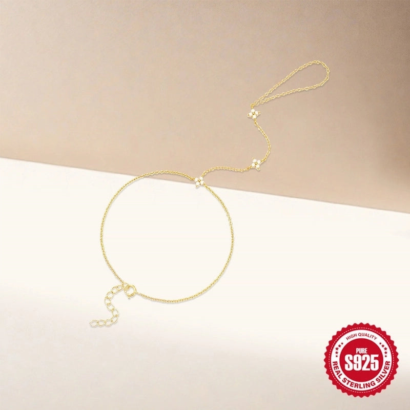 925 Sterling Silver Bracelets Minimalist Shiny