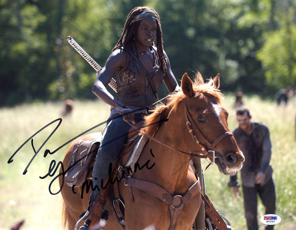 Danai Gurira SIGNED 11x14 Photo Poster painting Michonne The Walking Dead ++ PSA/DNA AUTOGRAPHED