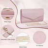 Abendtasche Damen Clutch PU Leder Handtasche Hochzeit Elegant Brauttasche Damen Kettentasche M&auml;dchen Klein Umh&auml;ngetasche f&uuml;r Party Freizeit